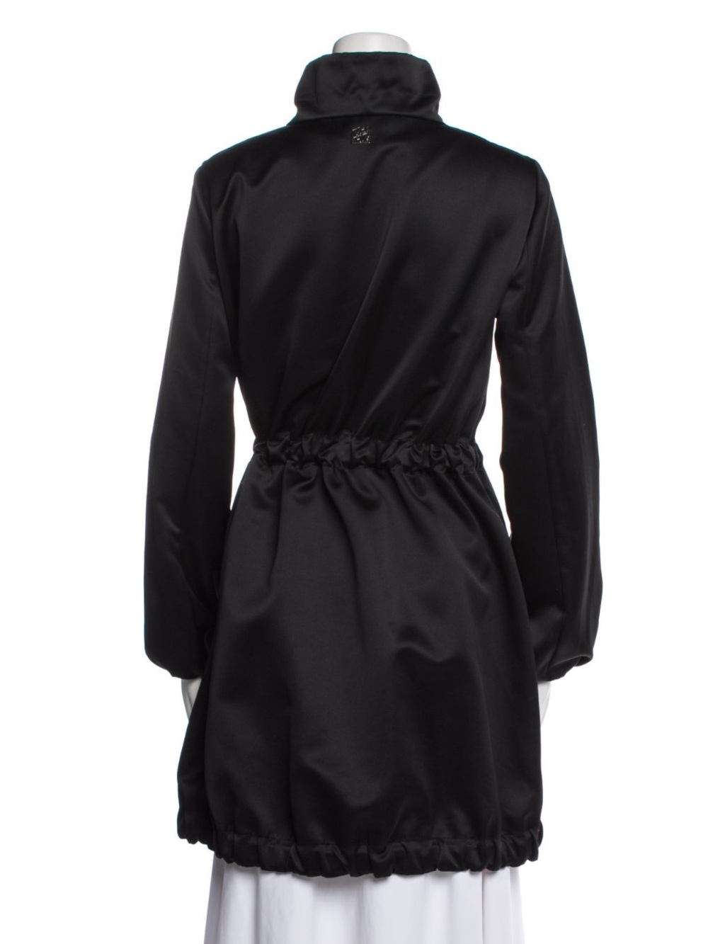 CH Carolina Herrera Black Tie-Waist Parka – Size S - Picture 3 of 3